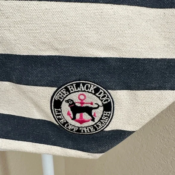 The Black Dog Striped Tote Bag - Picture 4 of 8